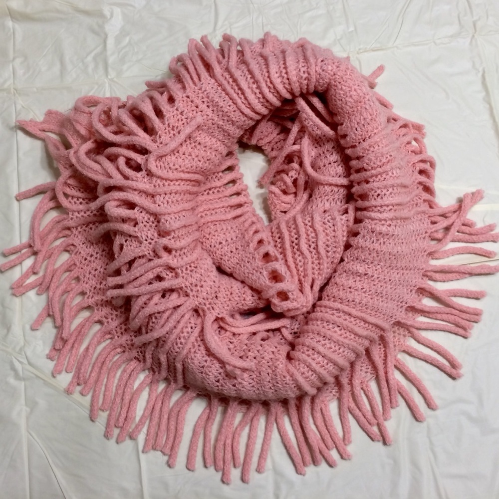 Women’s infinity fringe scarf /wrap